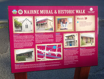Historic walk plaque